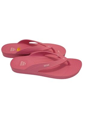 NWT REEF Malibu Pink Flip Flops Sz 11 Water Friendly Cushion Sandals Beach